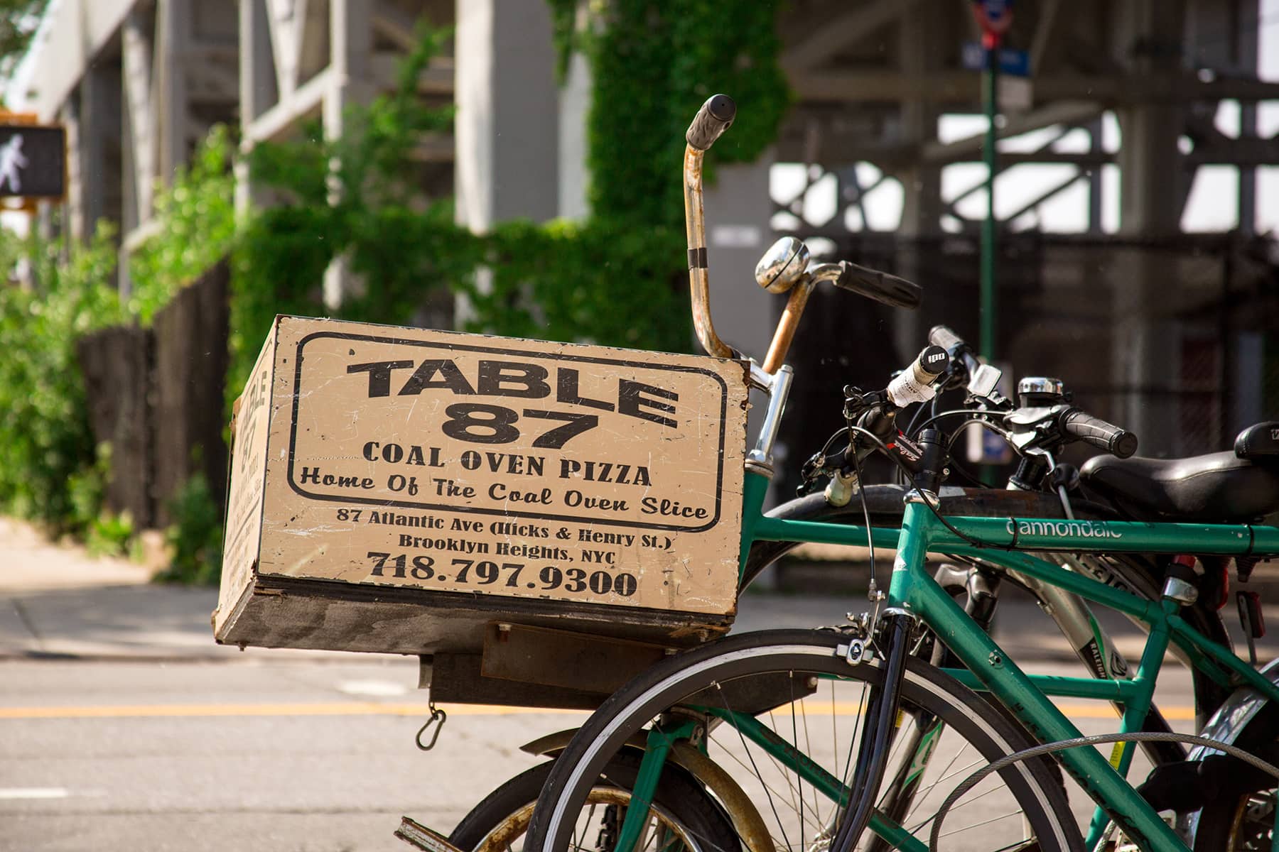 Table 87 Coal Oven Pizza Delivery Bike